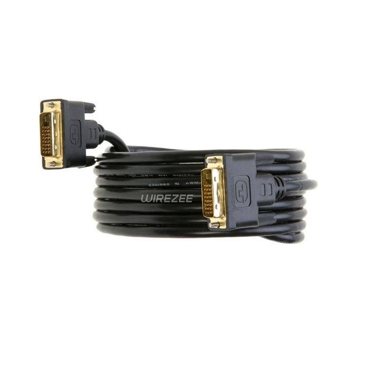 WireZee DVI-D Dual Link Cable 25FT Male to Male, 5Gbps, Black - Image 4